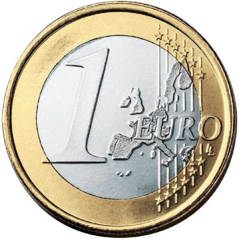 (2021) Монета Сан-Марино 2021 год 1 евро  2-й вариант (с 2017) Башня Честа Биметалл  UNC